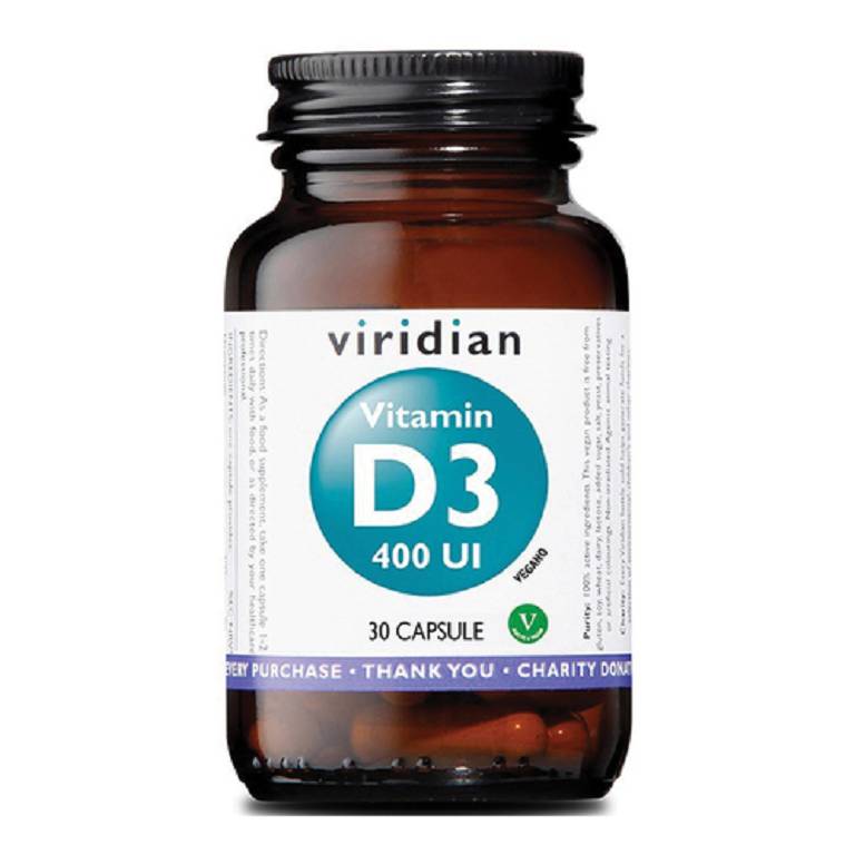VIRIDIAN VITAMIN D3 400IU 30CP